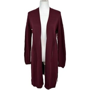 ANTHROPOLOGIE Thin Knit Open Front Long Cardigan Women’s Size XS NEW